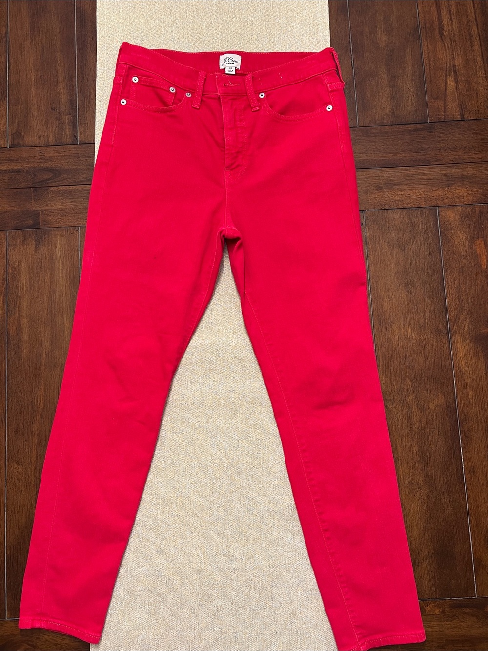 ❤️ J. Crew Women's High Rise Red Jeans